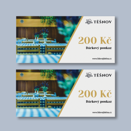 Poukaz ke stažení za 200 Kč do Lidové jídelny Těšnov